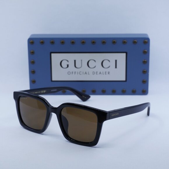 Final Price! Gucci GG1582SK 004 Black/Brown Polarized Sunglasses